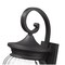 Z-Lite Davina 3 Light Outdoor Wall Light, 9in. W x 21.5in. H, Black 5016M-BK - alternate 3